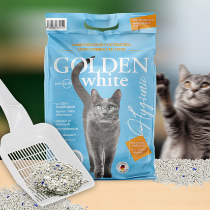 Golden Choice - Golden White Katzenstreu - 1 x 14kg - 5