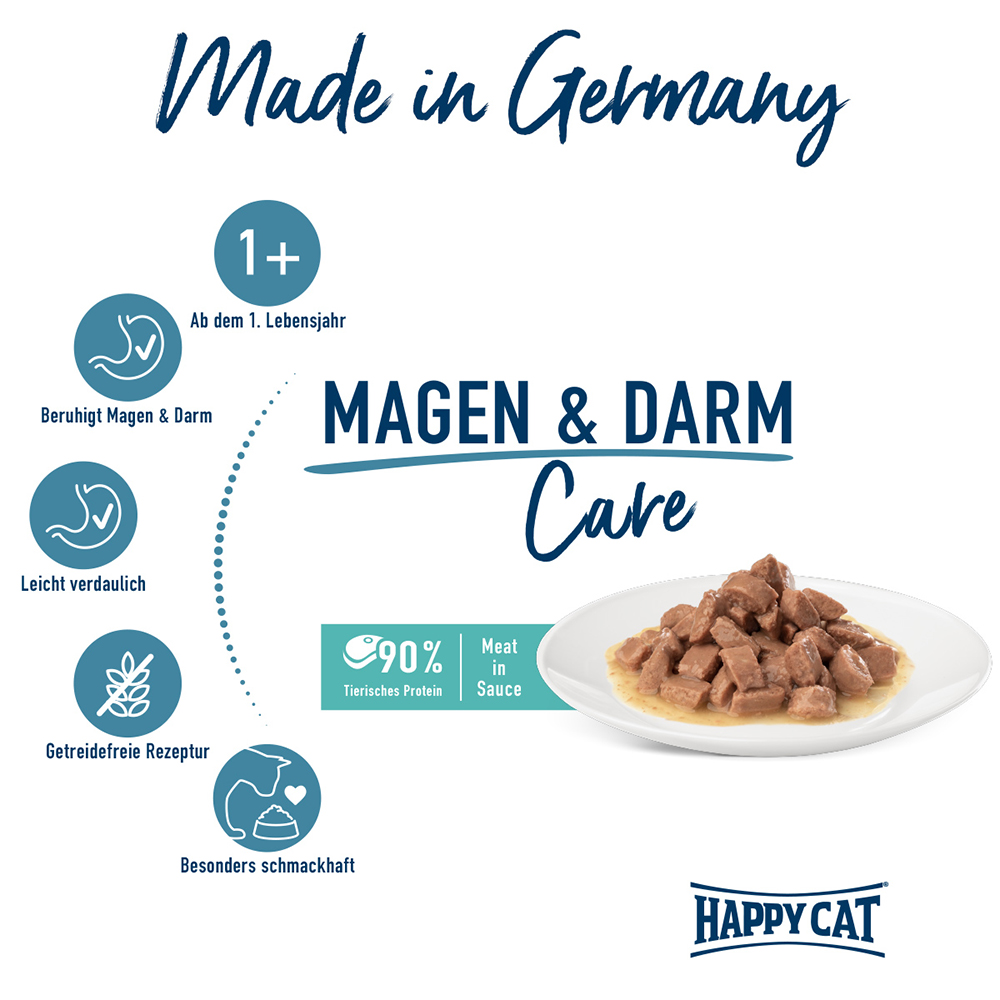 Happy Cat - Pouch Care Magen & Darm - 20 x 85g - 2