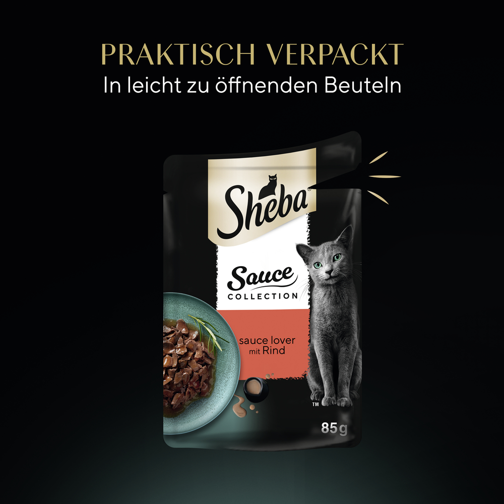 Sheba - Collection Sauce Lover mit Rind - 28 x 85g - 6