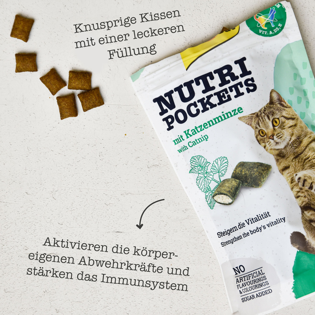 GimCat - Nutri Pocket mit Katzenminze - 1 x 60g - 3