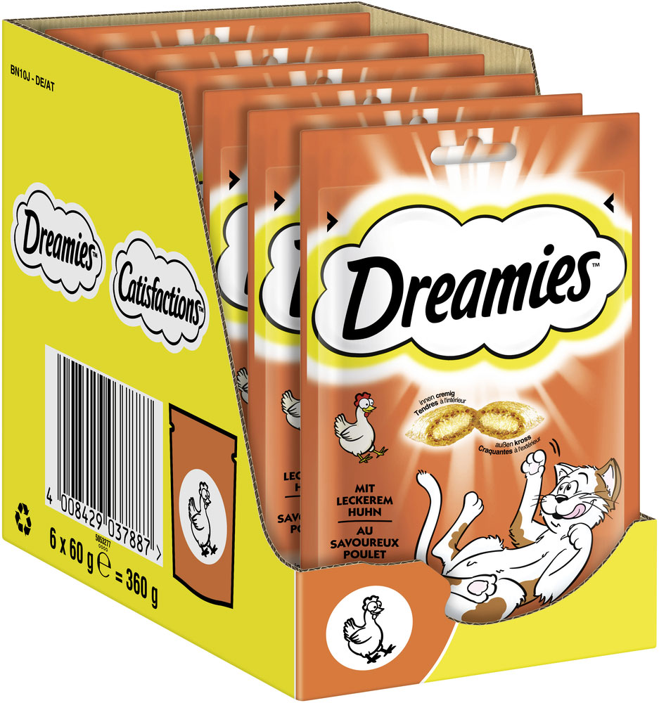 Dreamies - mit Huhn 60g - 6 x 60g - 2