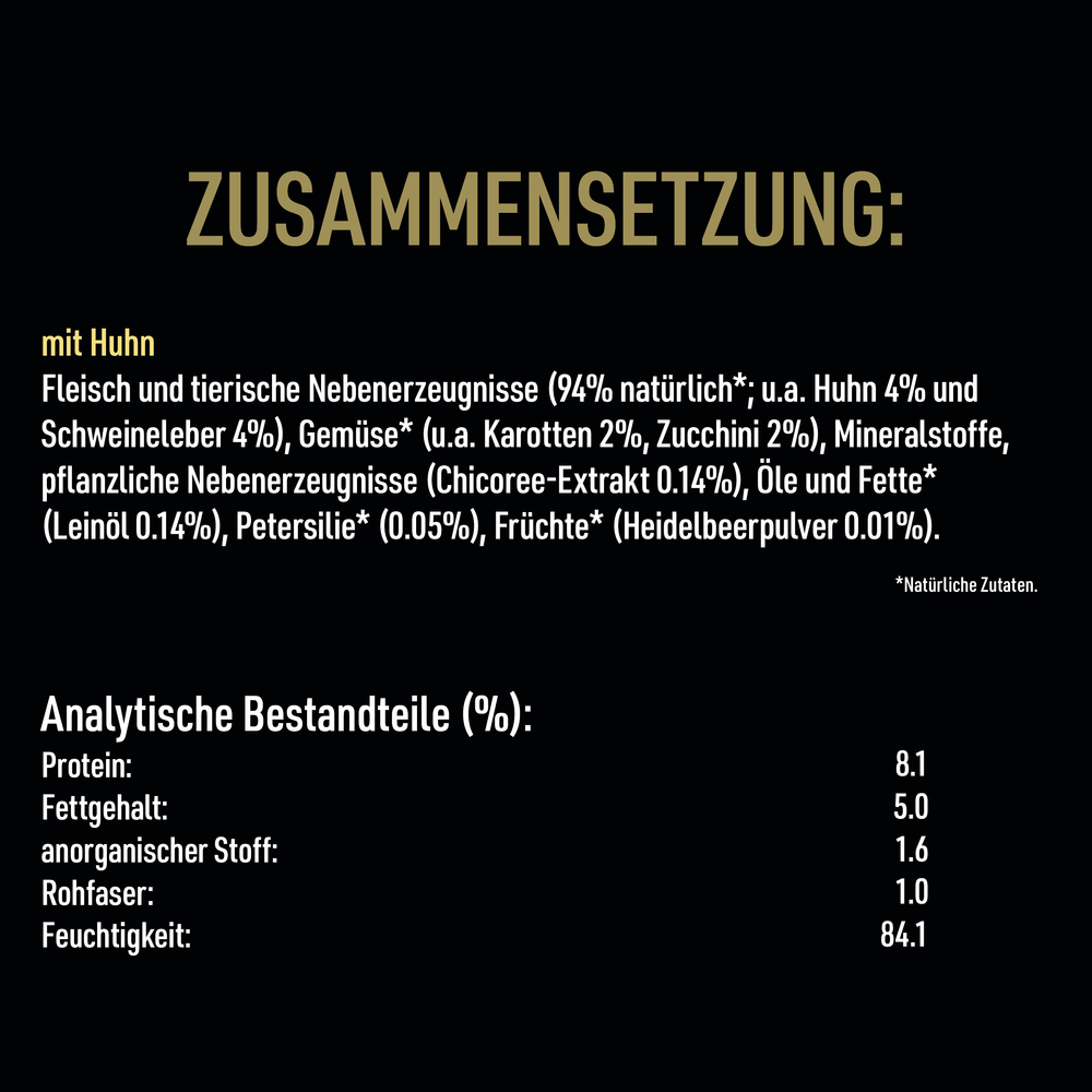 Cesar - Goodness Casserole mit Huhn, getreidefrei - 16 x 100g - 8