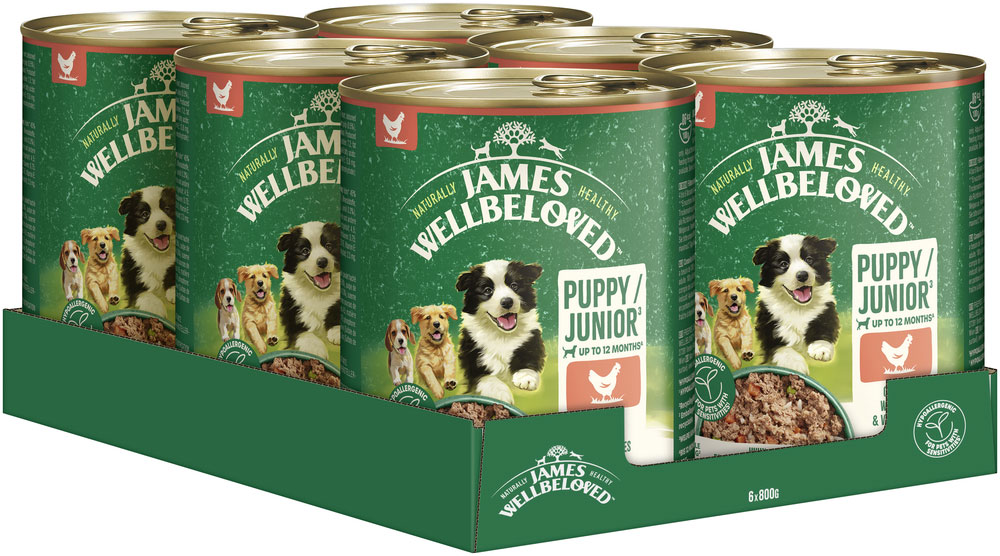 James Wellbeloved - Junior Huhn mit Reis & Gemüse in Pastete - 6 x 800g - 3