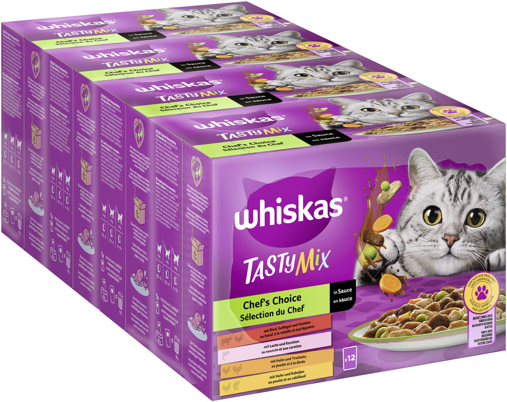 Whiskas - Whiskas Multipack Tasty Mix Chef's Choice in Sauce - 1 x 12X85g - 2