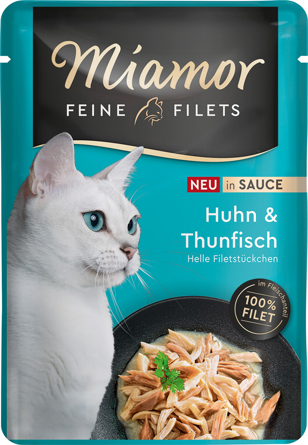 Feine Filets in Sauce Huhn + Thunfisch