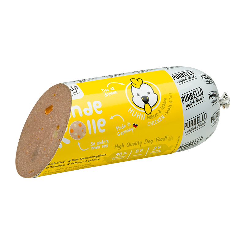 Purbello - Hunderolle mit Huhn - 1 x 800g - 4