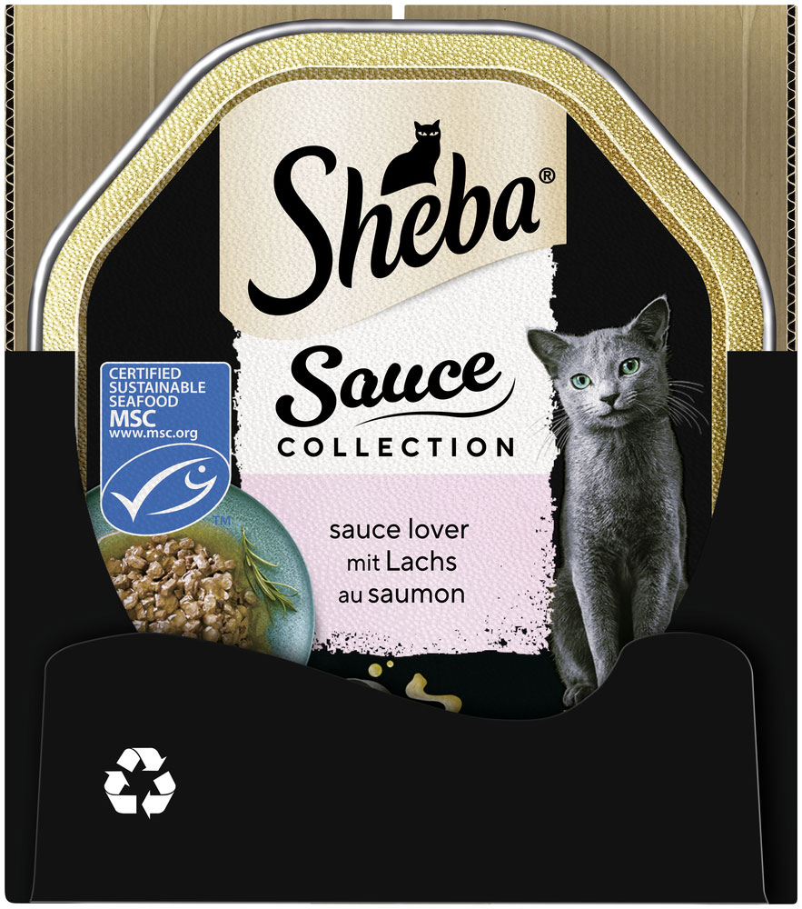 Sheba - Sauce Collection Lover mit Lachs (MSC) - 22 x 85g - 4