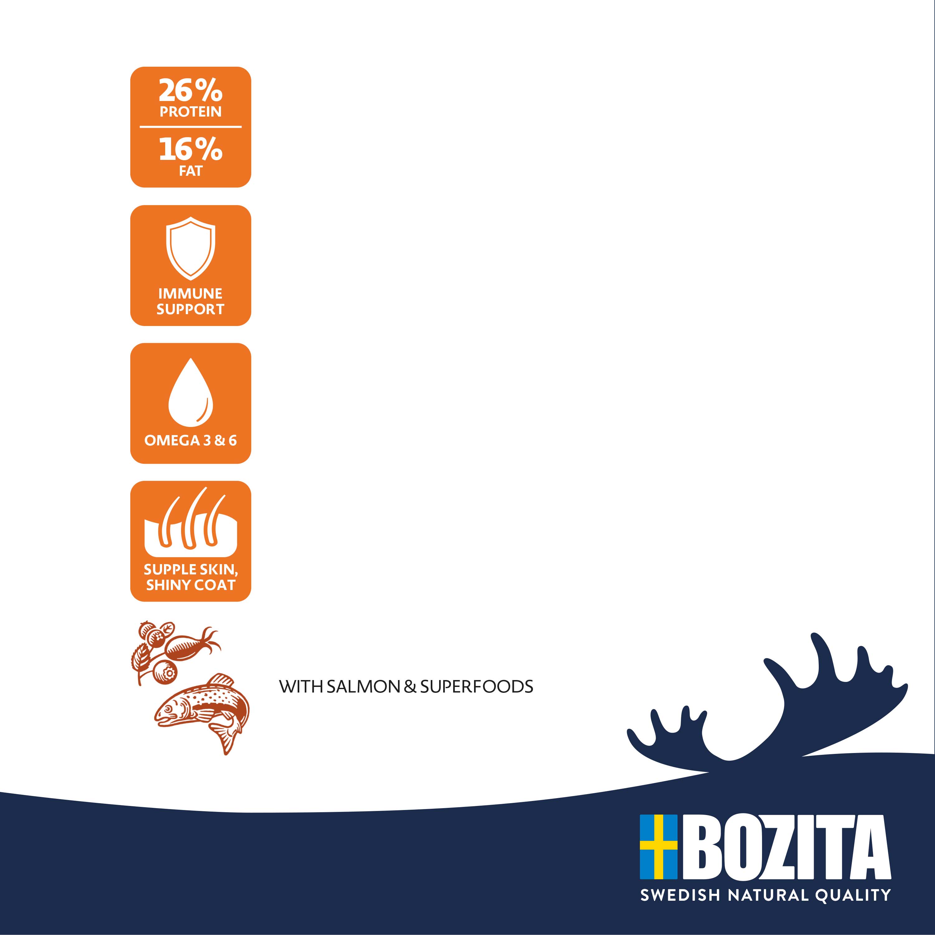 Bozita - Original Adult Sensitive Skin & Coat - 1 x 3kg - 3