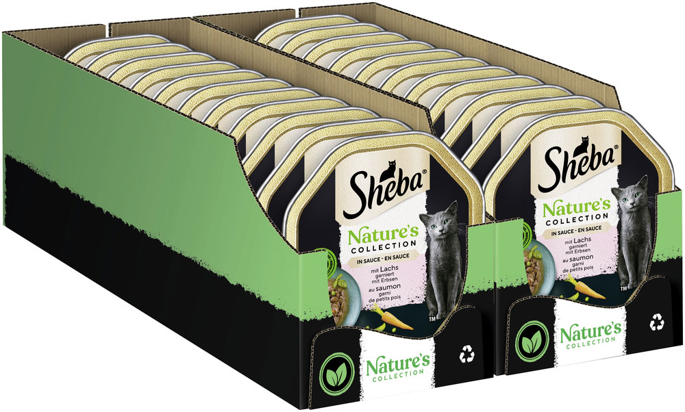 Sheba - Natures Collection in Sauce mit Lachs - 22 x 85g - 2