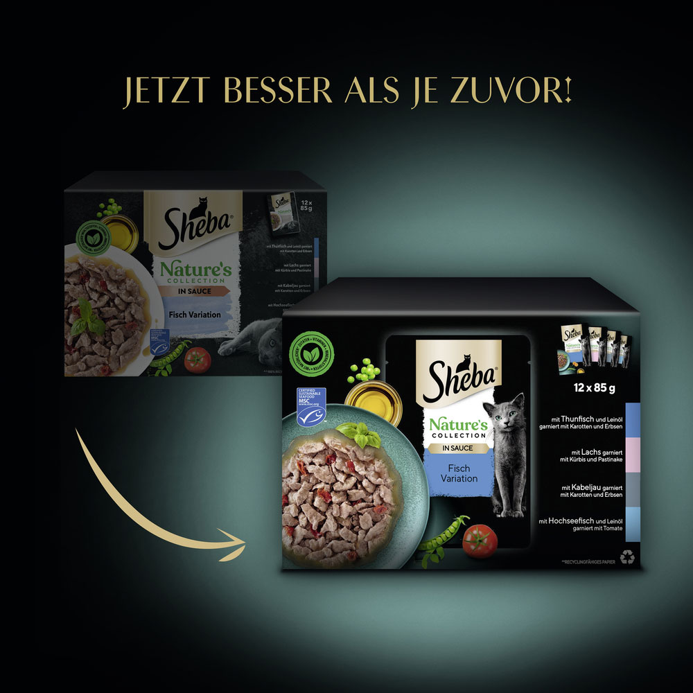 Sheba - Natures Collection Sauce Lover Feine Vielfalt - 4 x 12X85g - 8