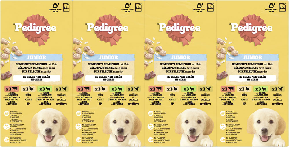 Pedigree - MP Junior in Gelee - 4 x 12X100g - 6