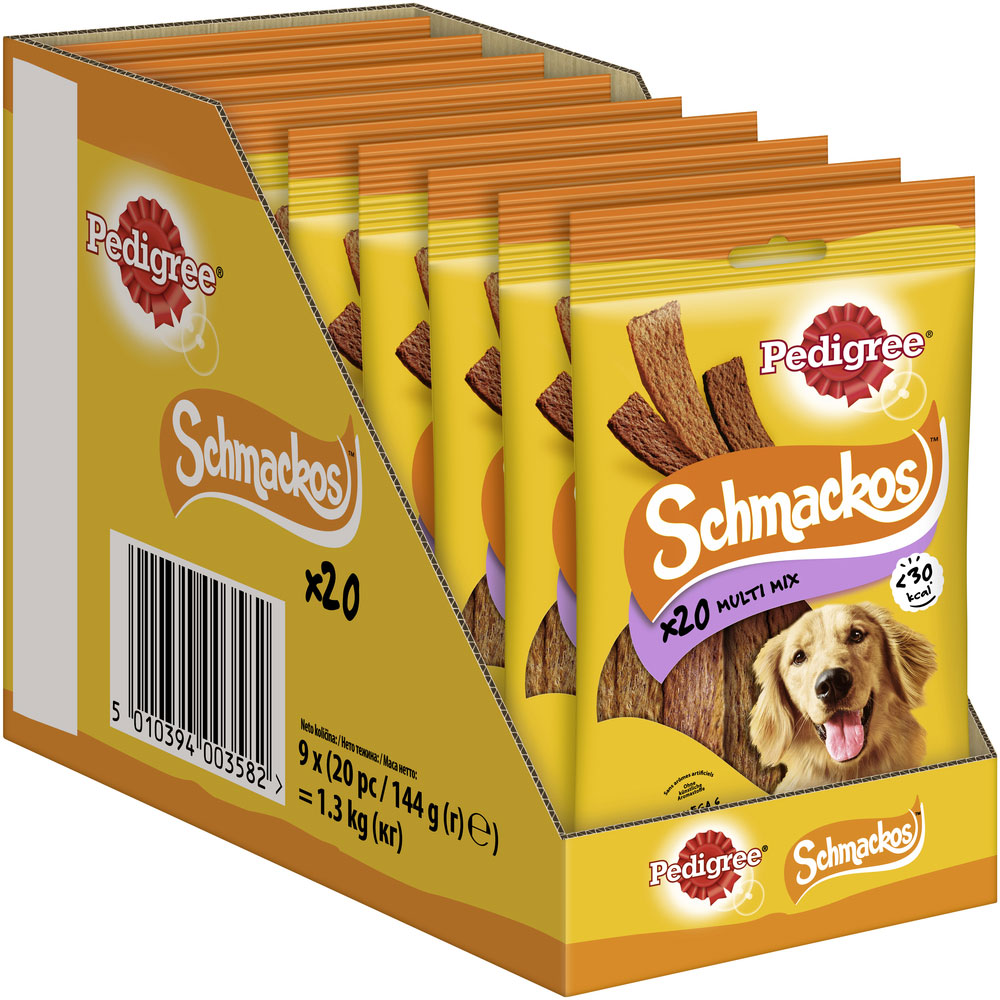 Pedigree - Schmackos 4 Sorten - 1 x 20 Stück - 2