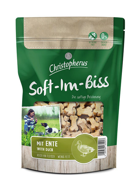 Soft-im-Biss mit Ente