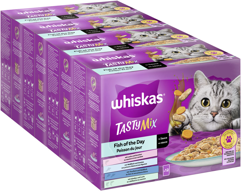 Whiskas - Whiskas Multipack Tasty Mix Catch of the Day in Sauce - 1 x 12X85g - 2
