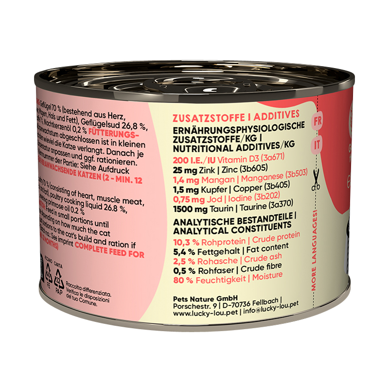 Lucky Lou - Lifestage Kitten mit Geflügel - 6 x 200g - 4