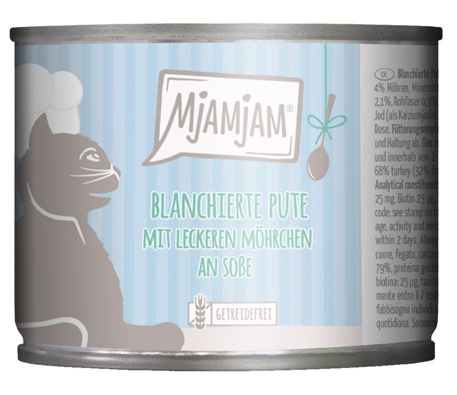 blanchierte Pute mit leckeren Möhrchen an Soße