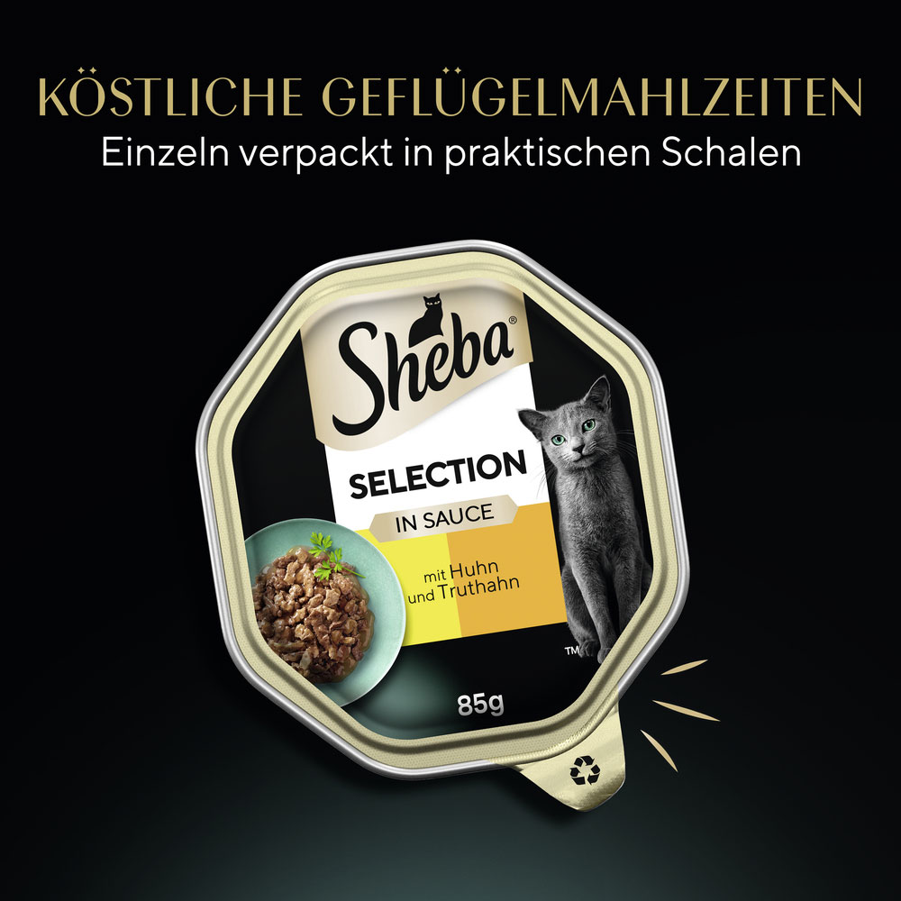 Sheba - Selection Sauce mit Huhn und Truthahn - 22 x 85g - 6