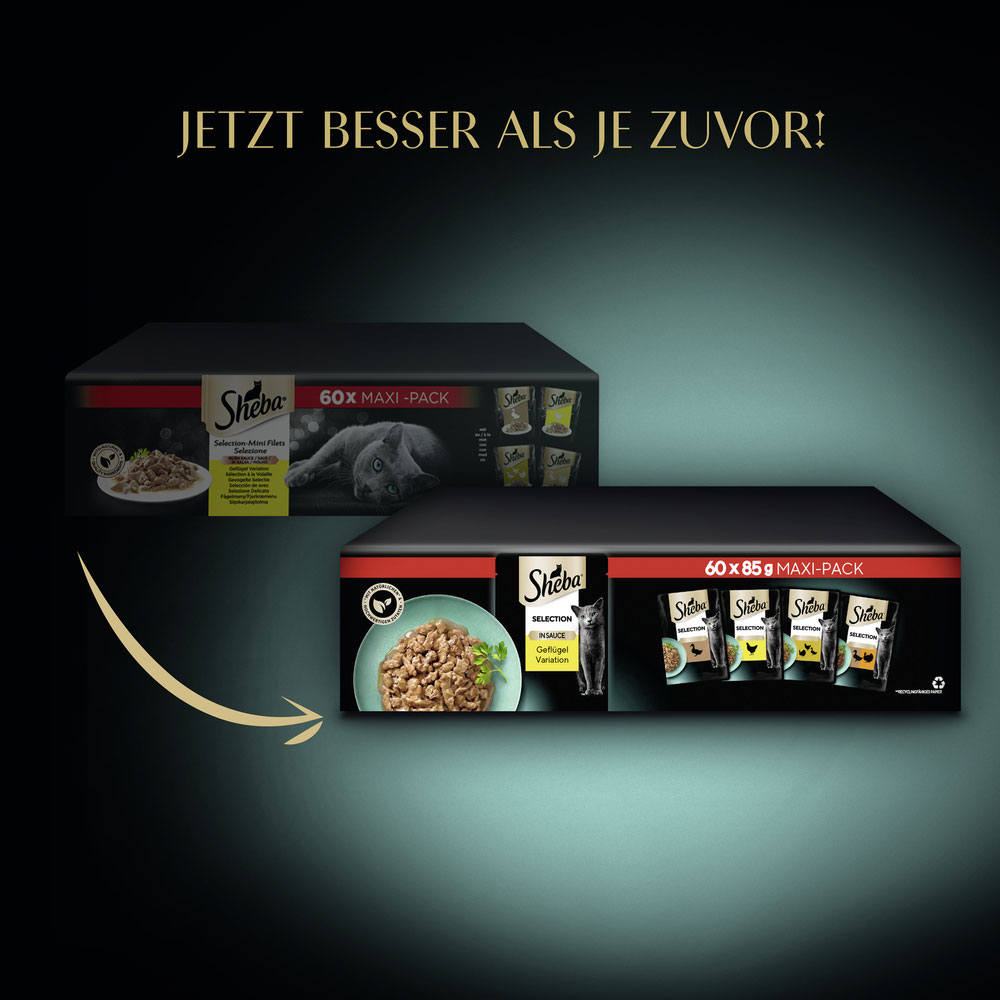 Sheba - Multipack Geflügelauswahl - 1 x 60X85g - 4