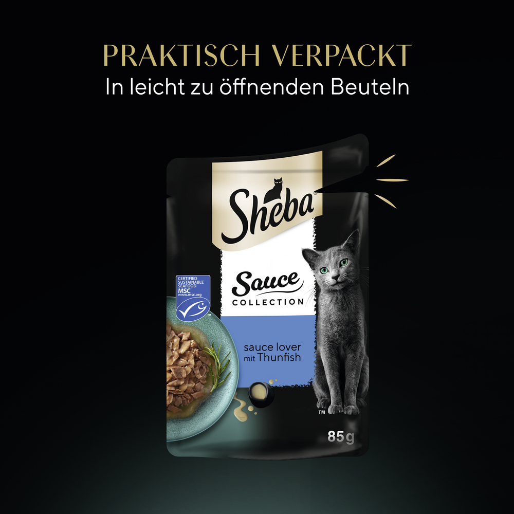 Sheba - Collection Sauce Lover mit Thunfisch (MSC) - 28 x 85g - 9