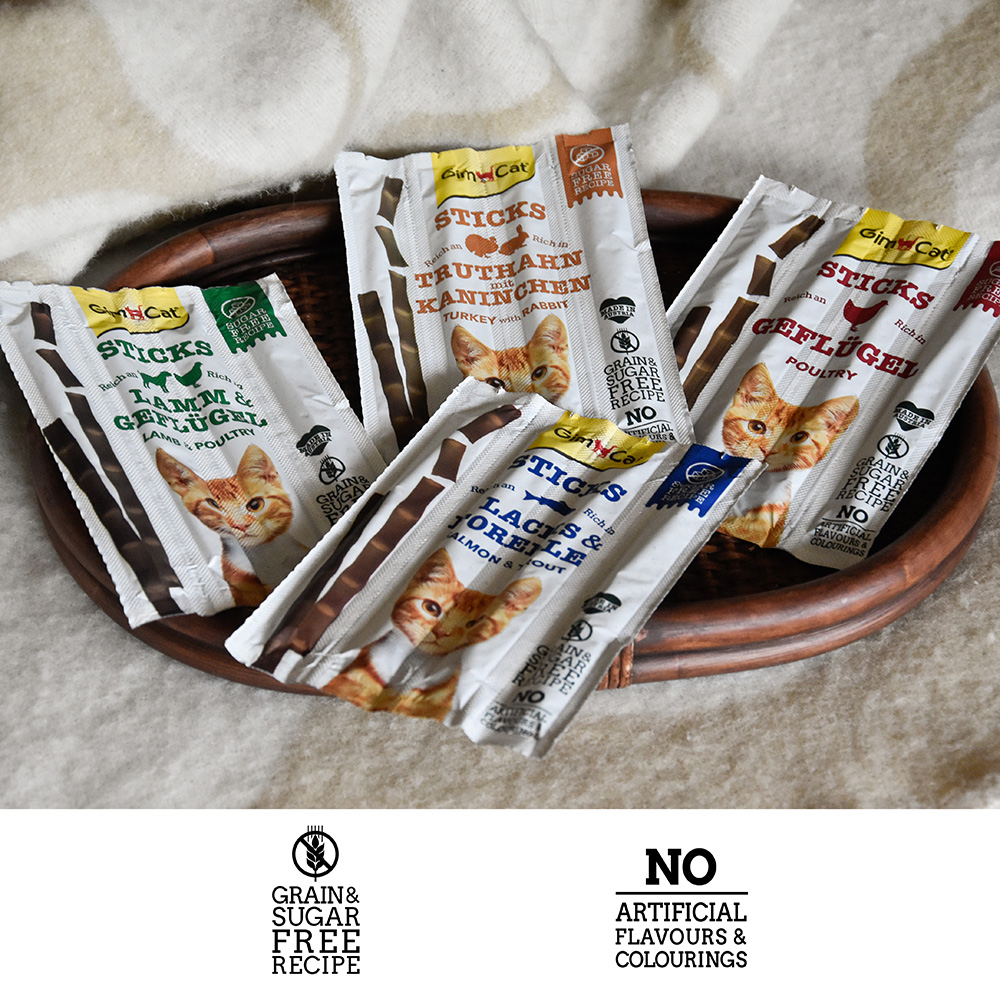 GimCat - Sticks Lamm & Geflügel - 1 x 4 Stück - 3