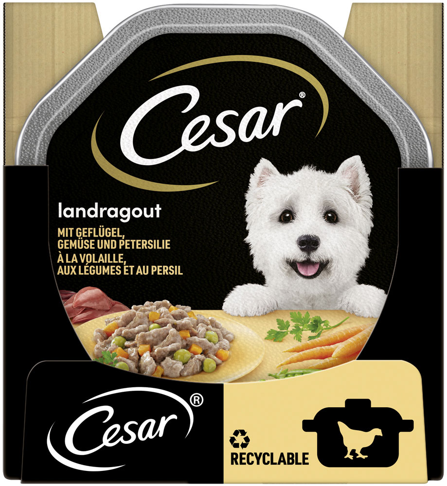 Cesar - Landküche Geflügel & Gemüse in Sauce - 14 x 150g - 3