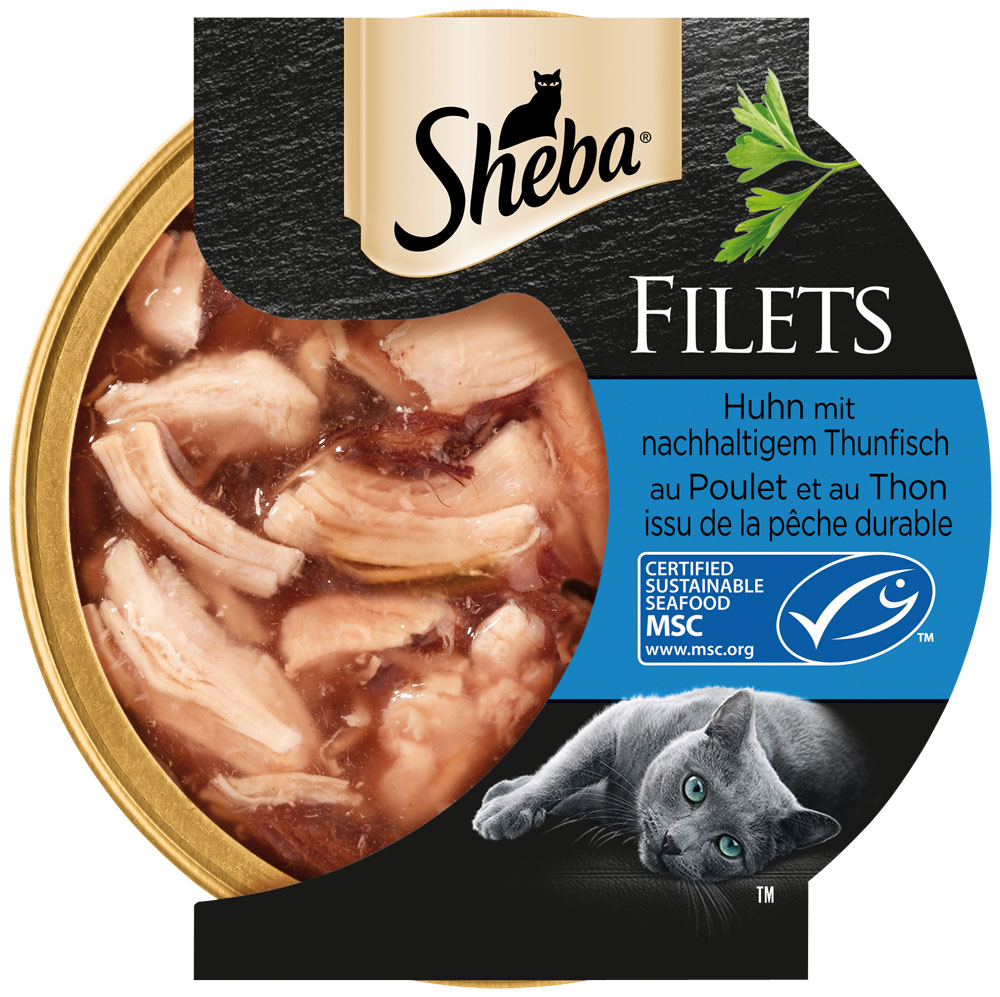 Sheba - Filets mit Huhn & Thunfisch - 16 x 60g - 2