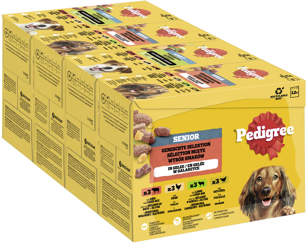 Pedigree - MP Senior in Gelee - 4 x 12X100g - 2