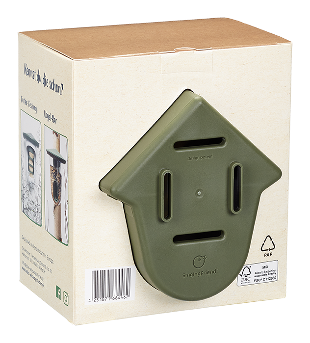 elles - Vogelfutterspender  "Erdnussbutter-Bude" - 1 x 1 Stück - 4