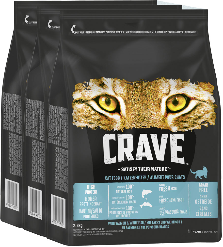 Crave - Lachs & Weissfisch - 1 x 2,8kg - 3