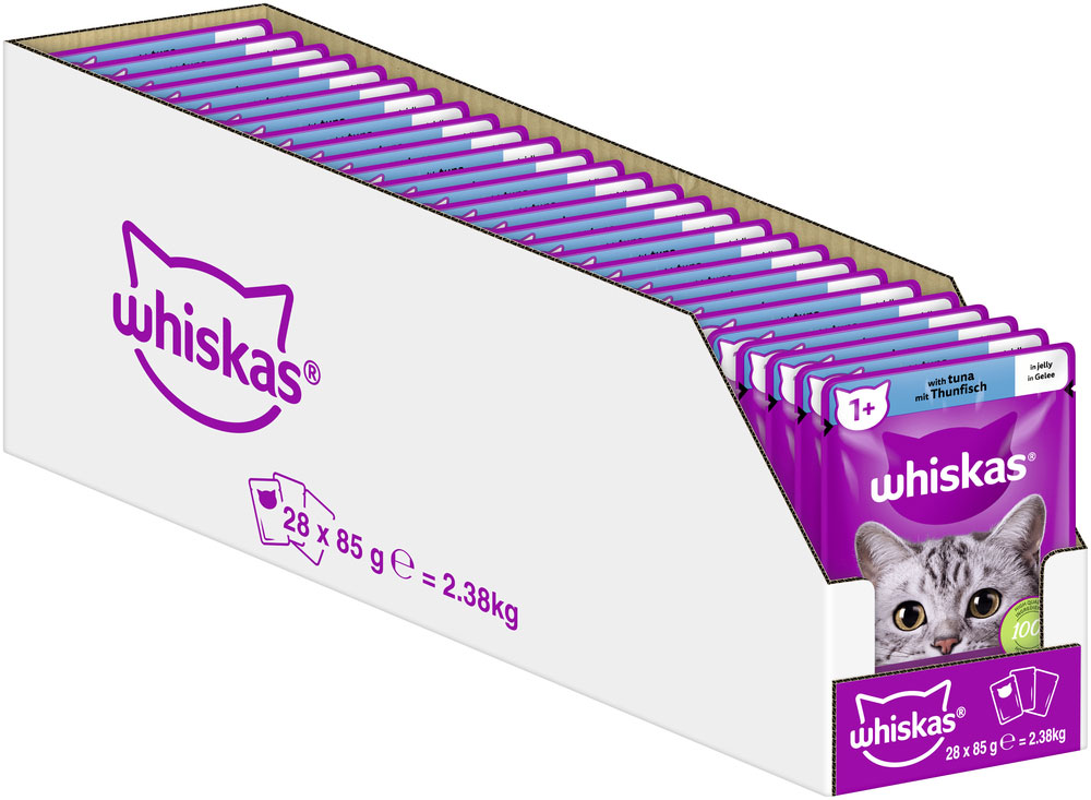 Whiskas - Whiskas 1+ mit Thunfisch in Gelee - 28 x 85g - 2
