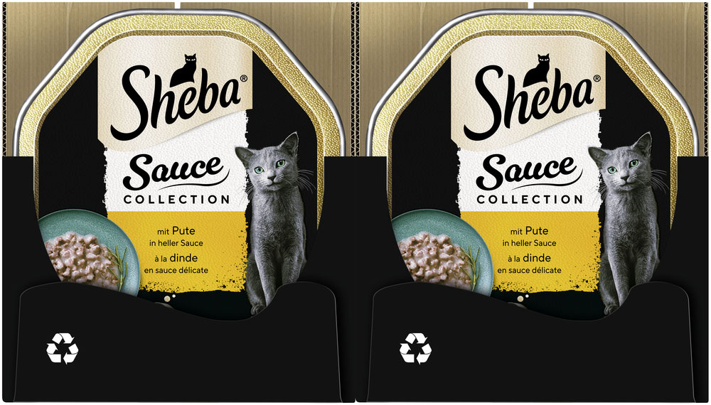 Sheba - Sauce Collection mit Pute in heller Sauce - 22 x 85g - 3