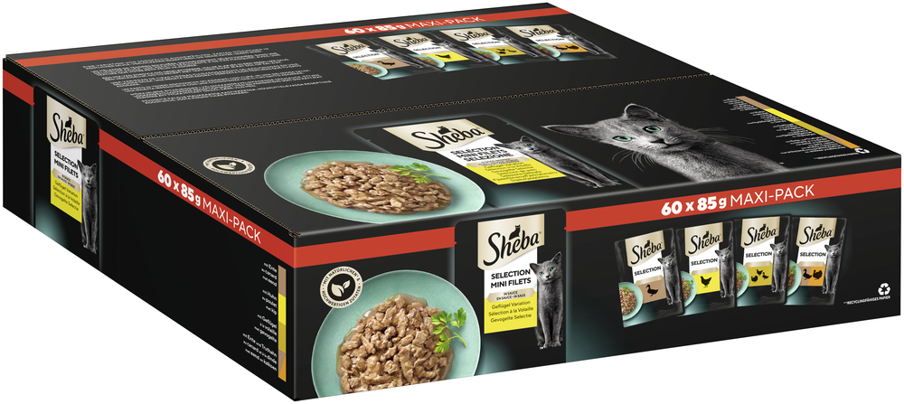 Sheba - Multipack Geflügelauswahl - 1 x 60X85g - 2