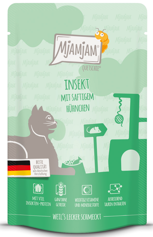 Insekt mit saftigem Hühnchen