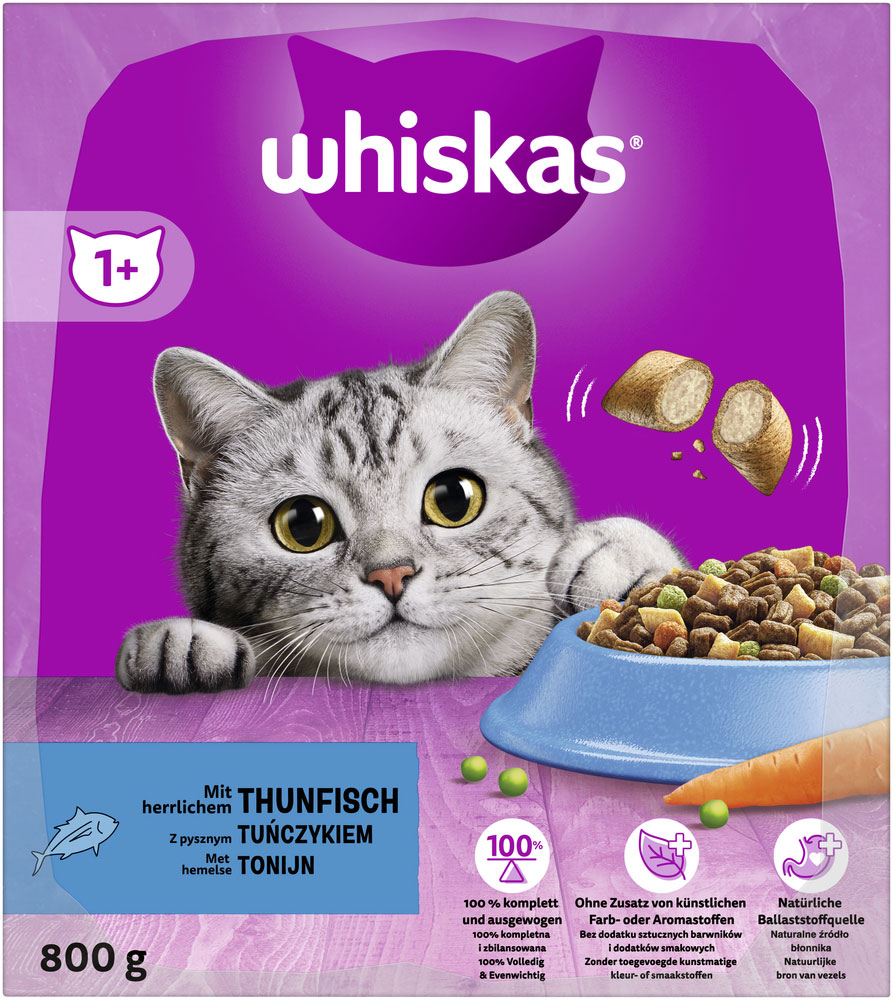 Whiskas - 1+ mit Thunfisch - 1 x 800g - 3