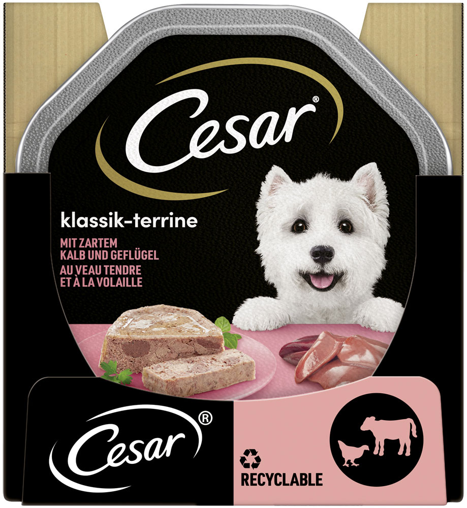 Cesar - Klassiker Kalb & Geflügel - 14 x 150g - 3