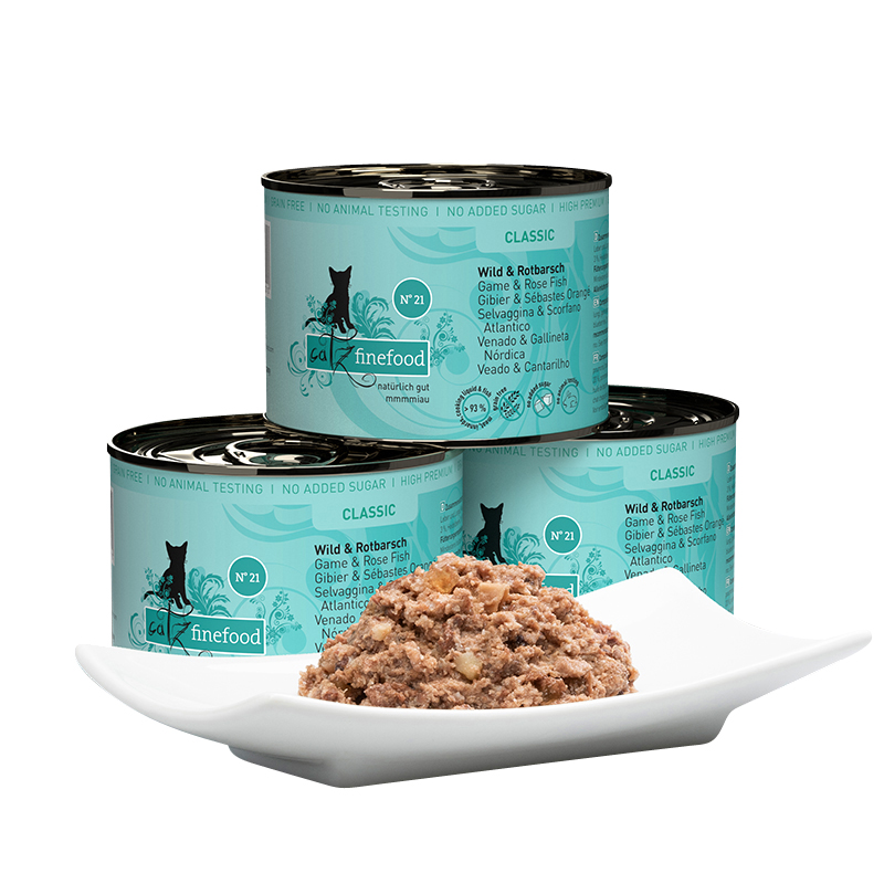 Catz Finefood - No. 21 Wild & Rotbarsch - 6 x 200g - 3
