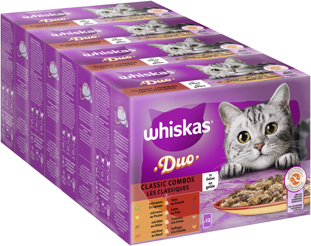 Whiskas - Whiskas Multipack DUO Classic Combos in Gelee - 1 x 12X85g - 2