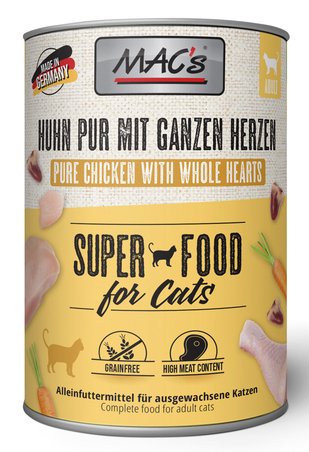 CAT Huhn PUR mit Gelfügelherzen
