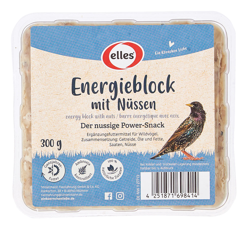 Energieblock mit Nüssen 300g