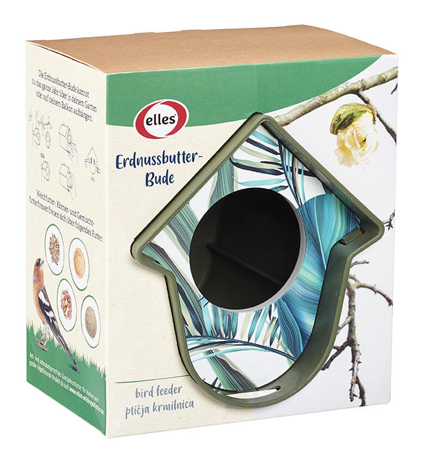 elles - Vogelfutterspender  "Erdnussbutter-Bude" - 1 x 1 Stück - 2