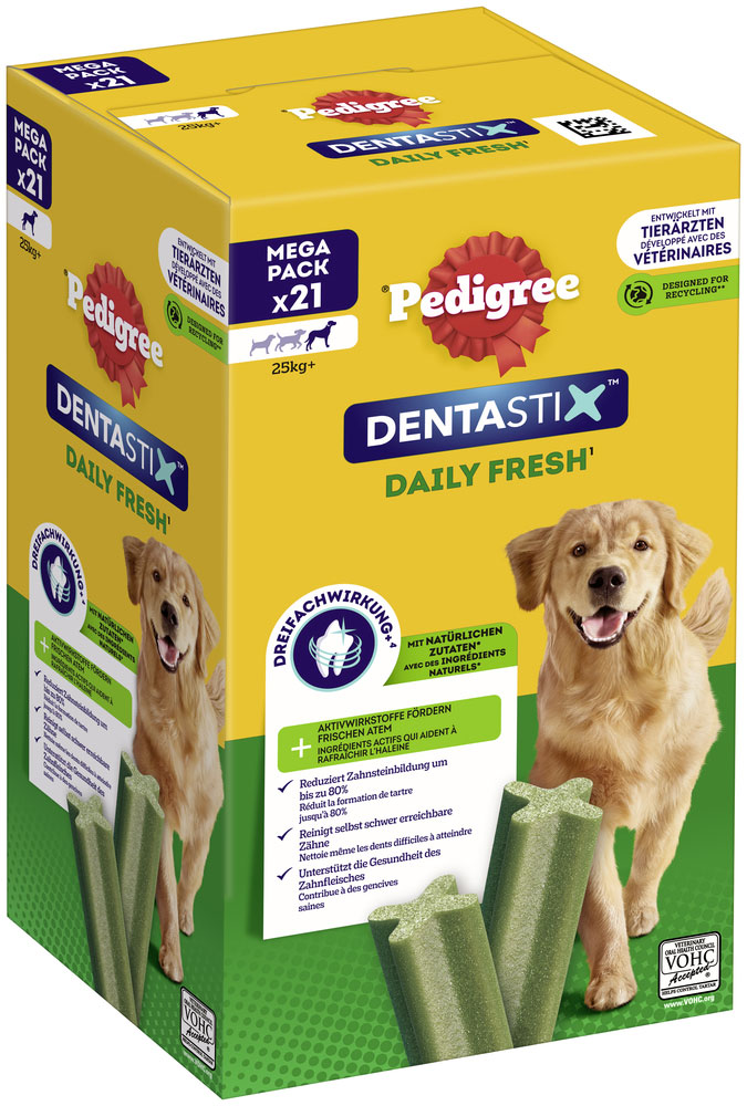 Pedigree - Denta Stix Daily Fresh MP - Für große Hunde - 1 x 21 Stück - 2