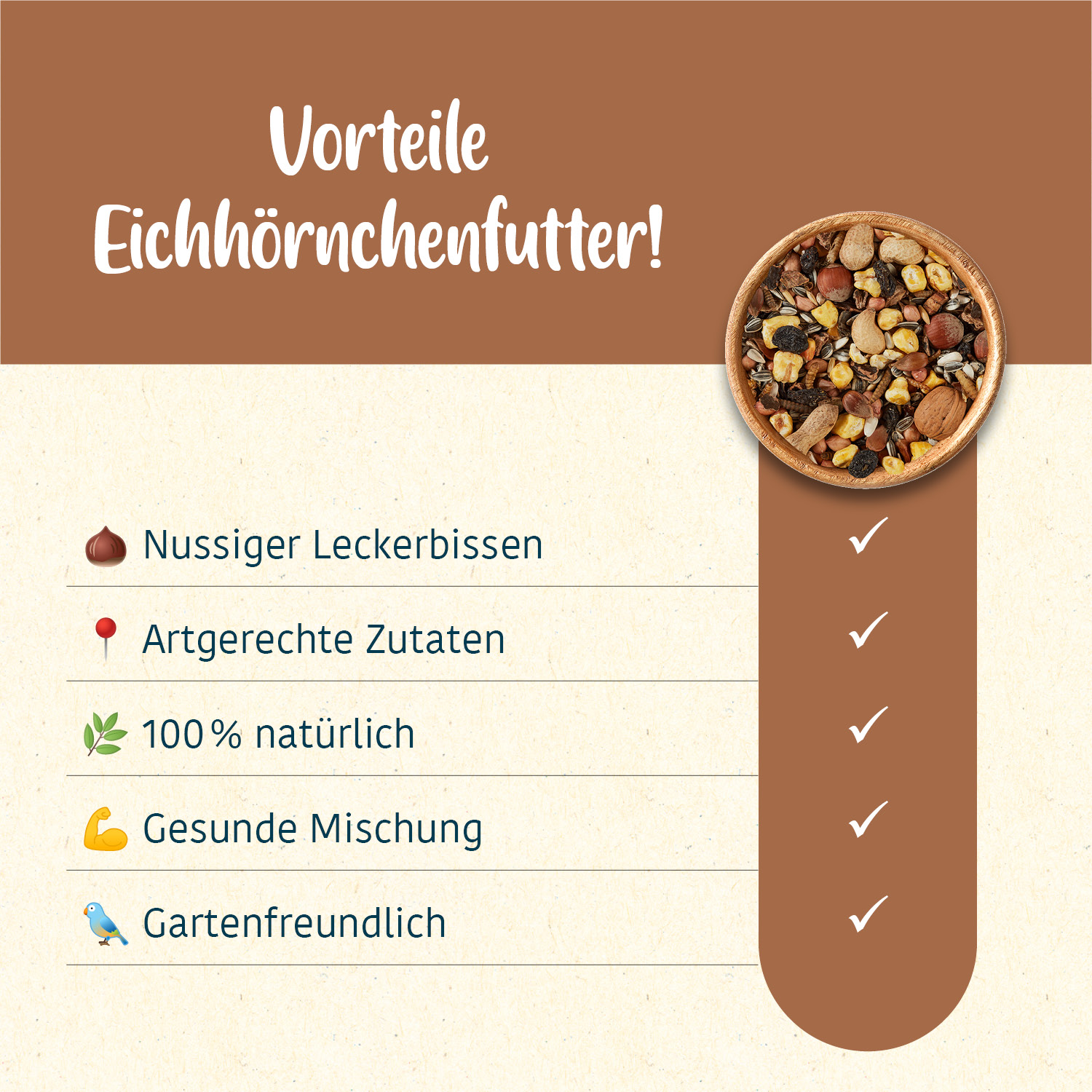 elles - Eichhörnchen-Mix 600g - 1 x 600g - 4