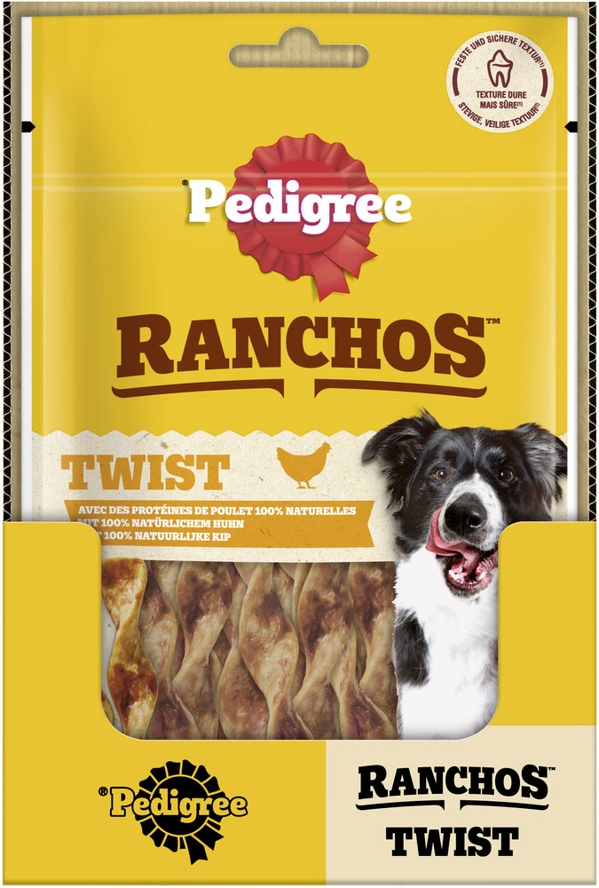 Pedigree - Ranchos Twist mit Huhn - 6 x 60g - 3