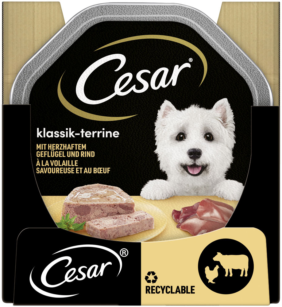 Cesar - Klassiker Geflügel & Rind - 14 x 150g - 3