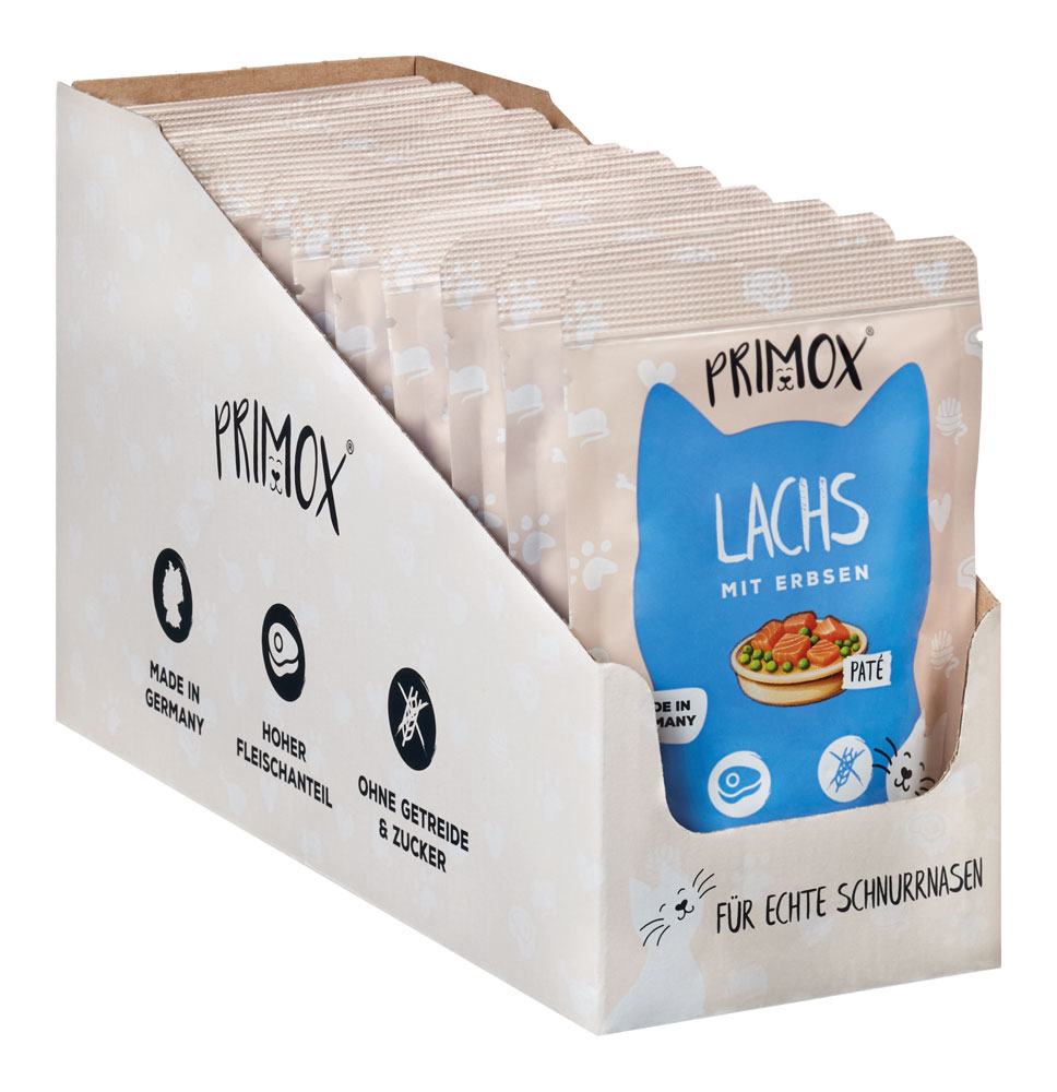 Primox - Katzennassfutter Lachs 85g Pouch - 12 x 85g - 2