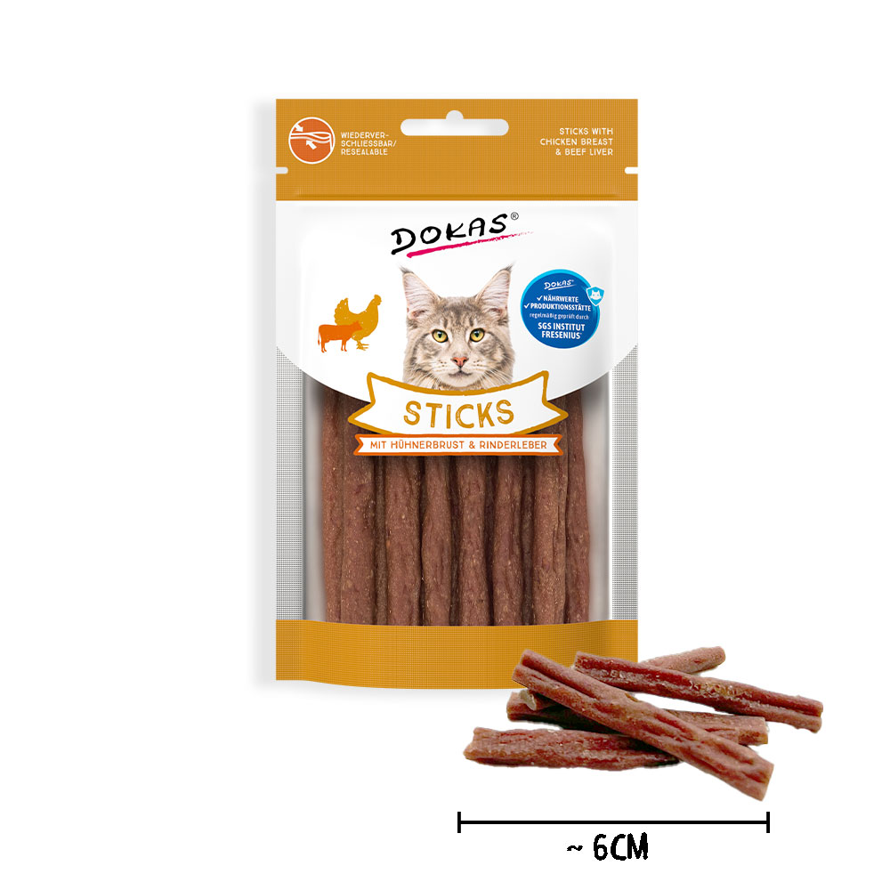 Sticks  mit  Hühnerbrust & Rinderleber