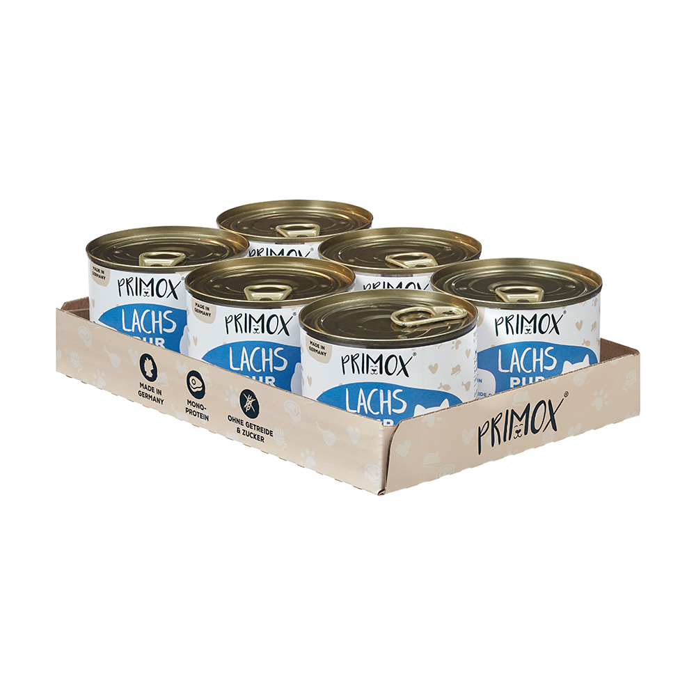 Primox - Katzenfutter Lachs Pur 6x190g - 6 x 190g - 2