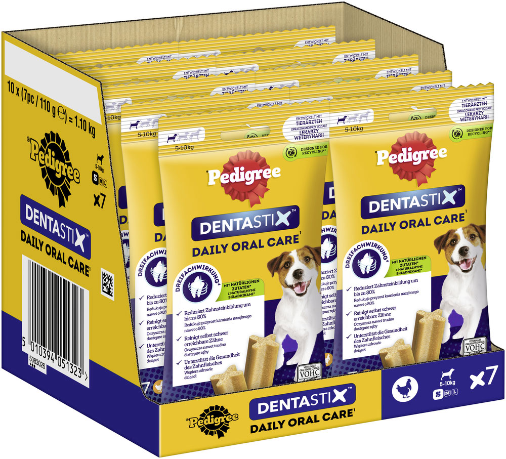 Pedigree - Dentastix Tägliche Zahnpflege für kleine Hunde - 1 x 7 Stück - 3