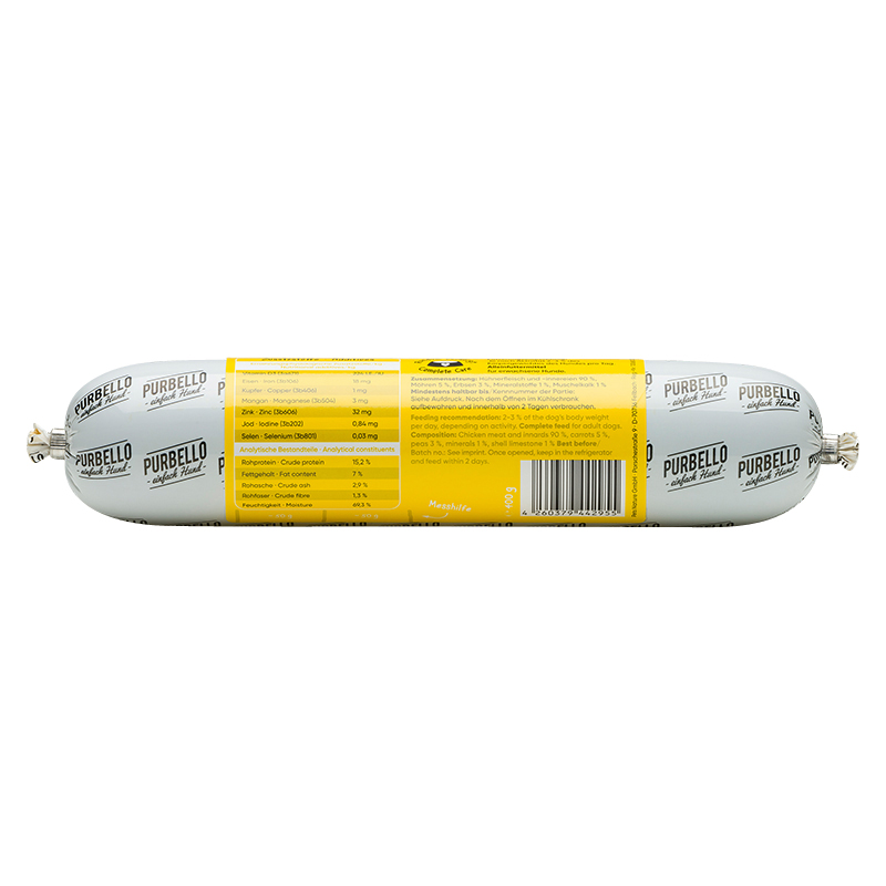 Purbello - Hunderolle mit Huhn - 1 x 400g - 2