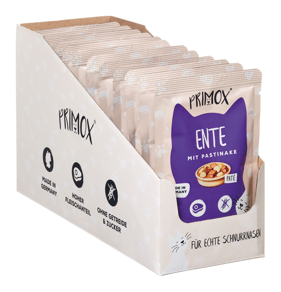 Primox - Katzennassfutter Ente 85g Pouch - 12 x 85g - 2